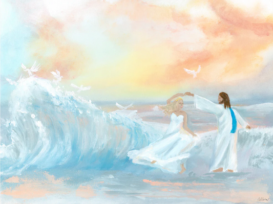 "Divine Dance of Grace" (Blonde Version) Giclee Art Print